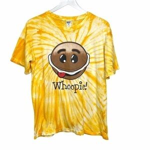 Anvil Whoopie Yellow/Orange Tie Dye T Shirt Sz M
